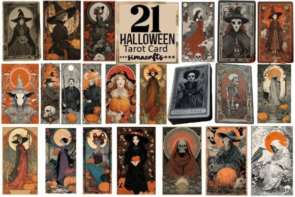 Download Halloween Tarot Card Sublimation Bundle - Card Collection
