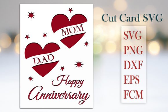 Download Happy Anniversary Paper Cut Card SVG - Card Collection