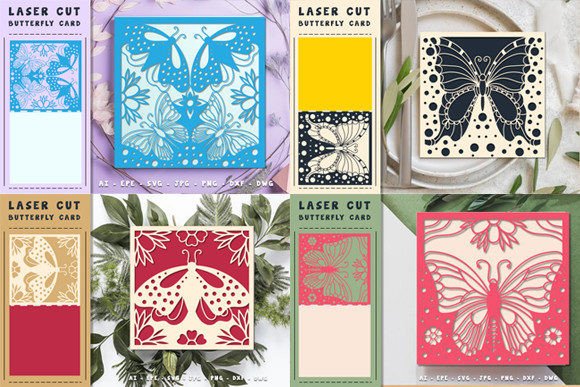 Download Laser Cut Butterfly Card Svg BUNDLE - Card Collection