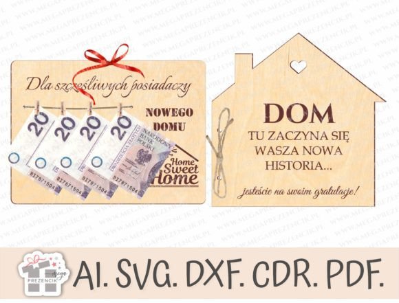 Download Housewarming Gift Opened Card Laser Svg - Card Collection
