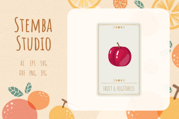 Download Fruit Apple Card Vector Design - Card Collection