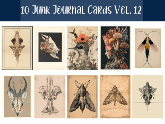 Download Junk Journal Cards, Ephemeral Collection - Card Collection