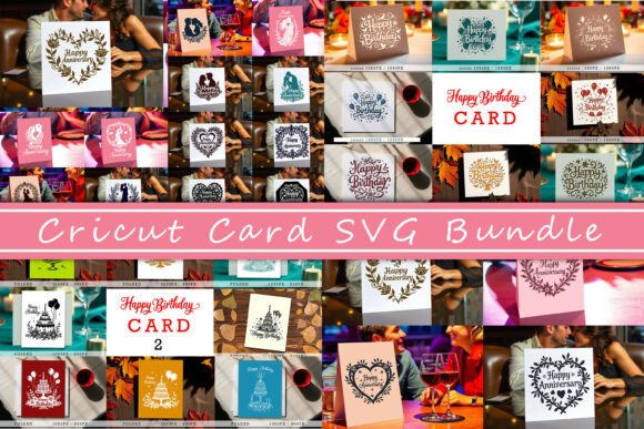 Download Cricut Card SVG Bundle - Card Collection