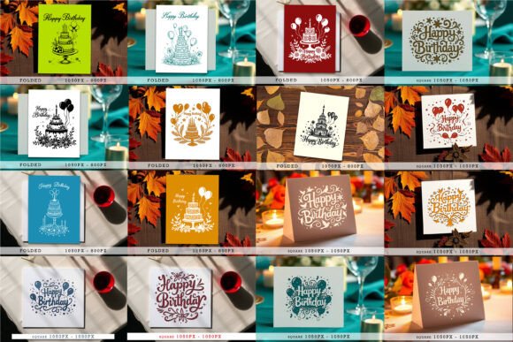 Download Cricut Happy Birthday Card SVG Bundle - Card Collection