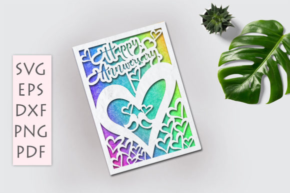 Download Anniversary Card Svg for Cricut - Card Collection