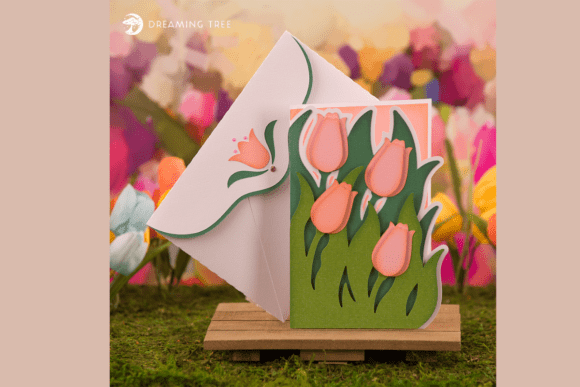 Download Tulip Greeting Card SVG - Card Collection