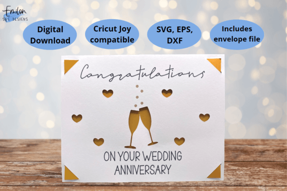 Download Congratulations Anniversary Card Svg - Card Collection
