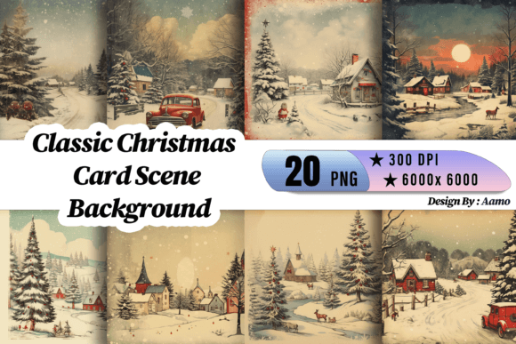 Download Classic Christmas Card Scene - Card Collection
