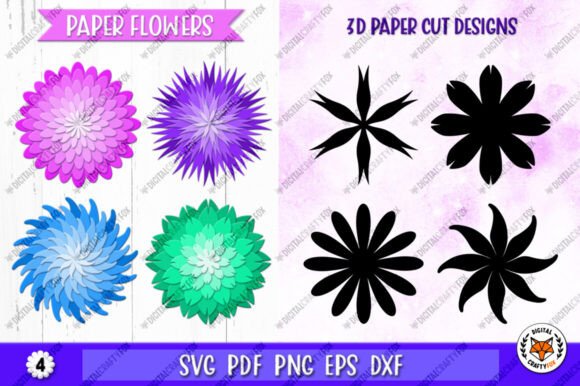 Download 3D Paper Flowers SVG, Flowers Silhouette - 3d paper flowers svg Collection