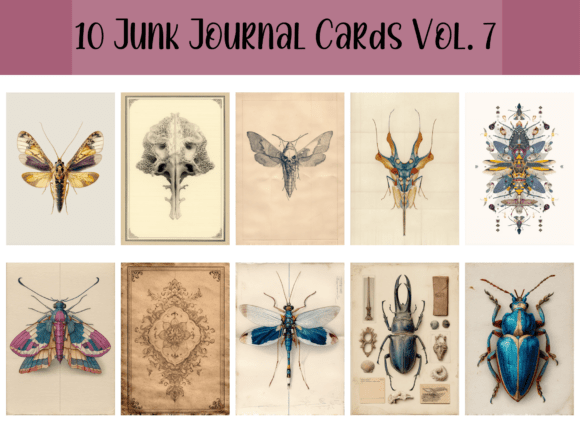 Download Junk Journal Cards Ephemera Collection - Card Collection