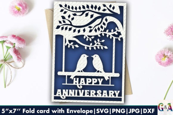 Download Happy Anniversary Card Svg Cut - Card Collection