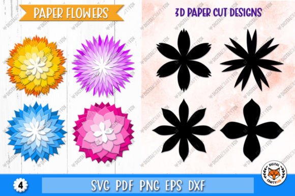 Download 3D Paper Flowers SVG, Flowers Template - 3d paper flowers svg Collection