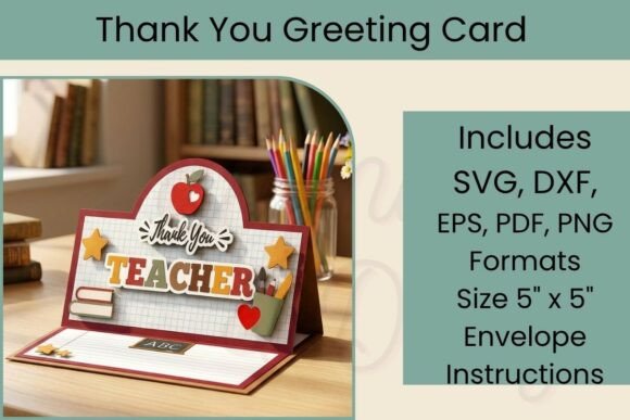 Download Teacher Thank You Card SVG - Card Collection