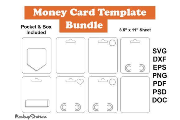Download Money Card SVG Bundle | Money Holder - Card Collection