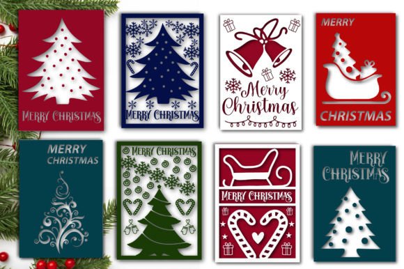 Download Merry Christmas Card SVG Bundle - Card Collection