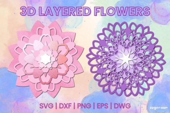 Download 3D Paper Flowers SVG Bundle - 3d paper flowers svg Collection