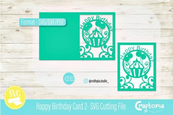 Download Happy Birthday Card 2 – SVG Cutting File - Card Collection