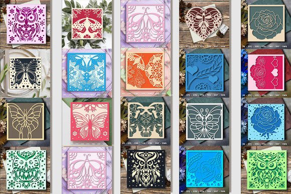 Download Laser Cut Card Svg Bundle - Card Collection