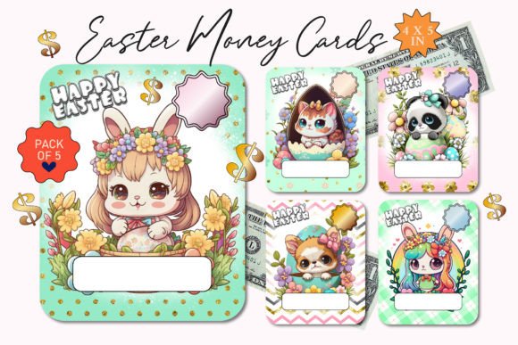 Download Easter Money Card Bundle Printable PNG - Card Collection