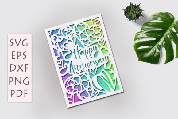 Download Anniversary Card Svg - Card Collection